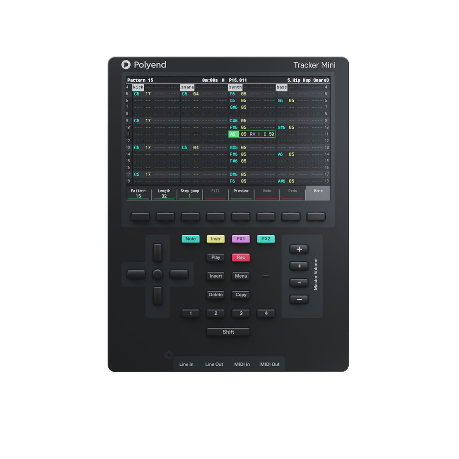 Polyend Tracker Mini Portable Standalone Audio Workstation